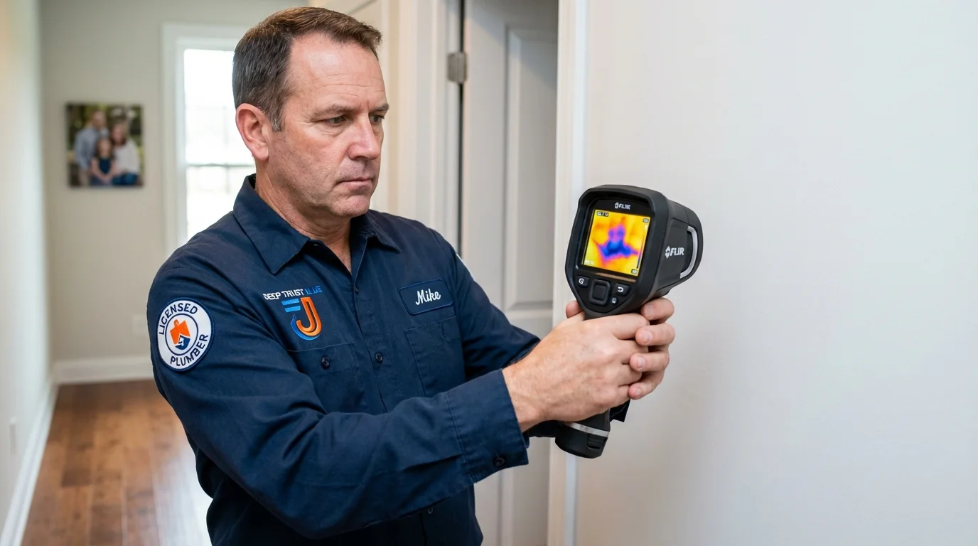 Thermal imaging leak detection by Johns Plumbing LLC in Chilhowie